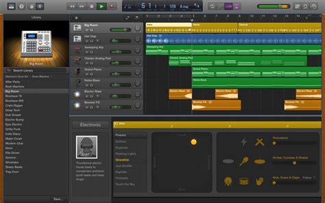 The first time you open <strong>GarageBand</strong>, you see the Sound browser, where you can choose a Touch Instrument to play. . Garageband download